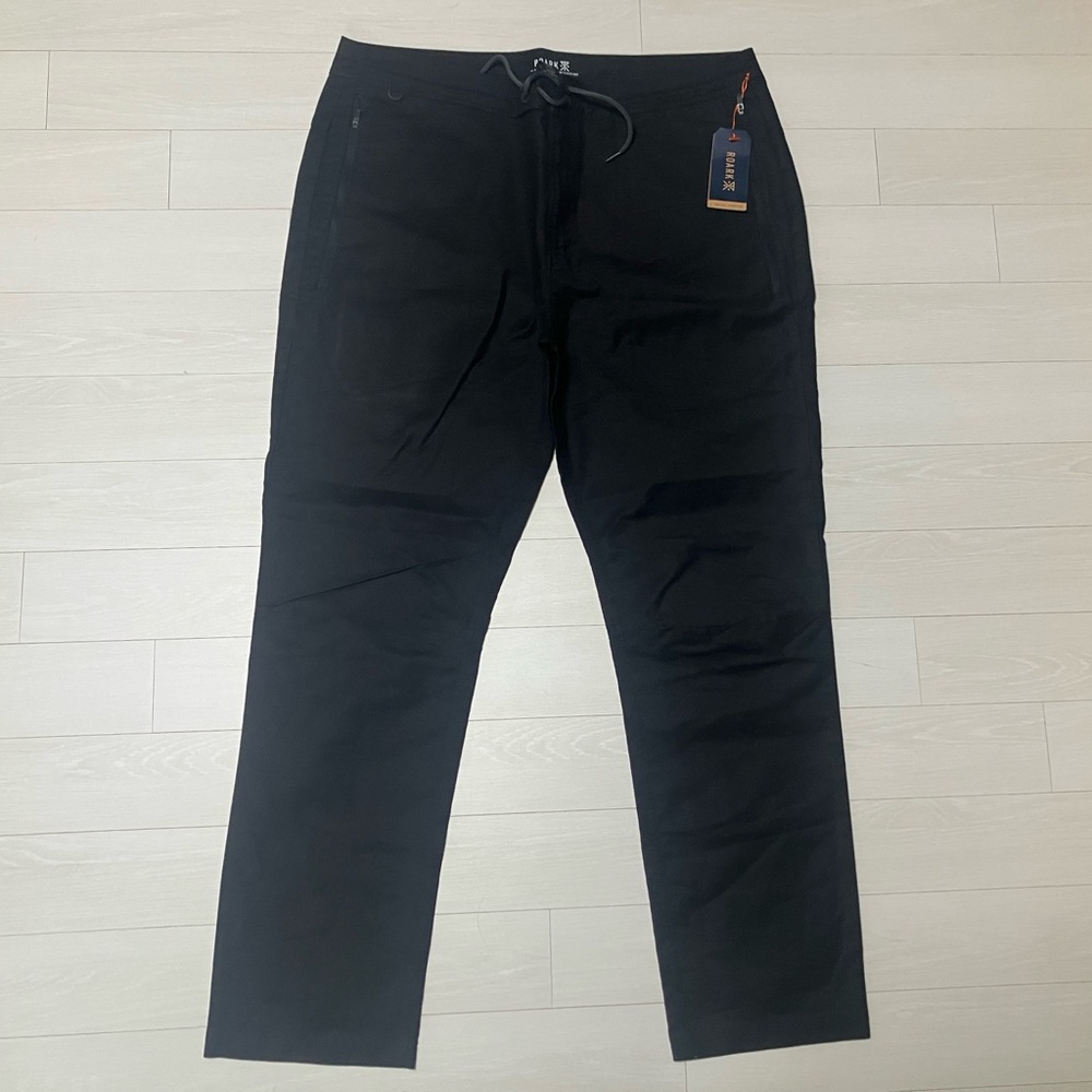 Roark men’s layover pants black 38 NWT
